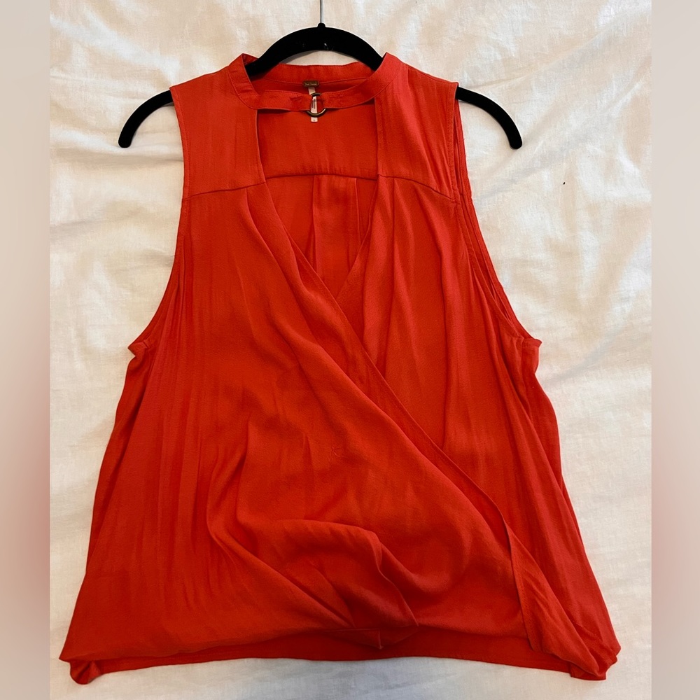 Free People Orange Tank